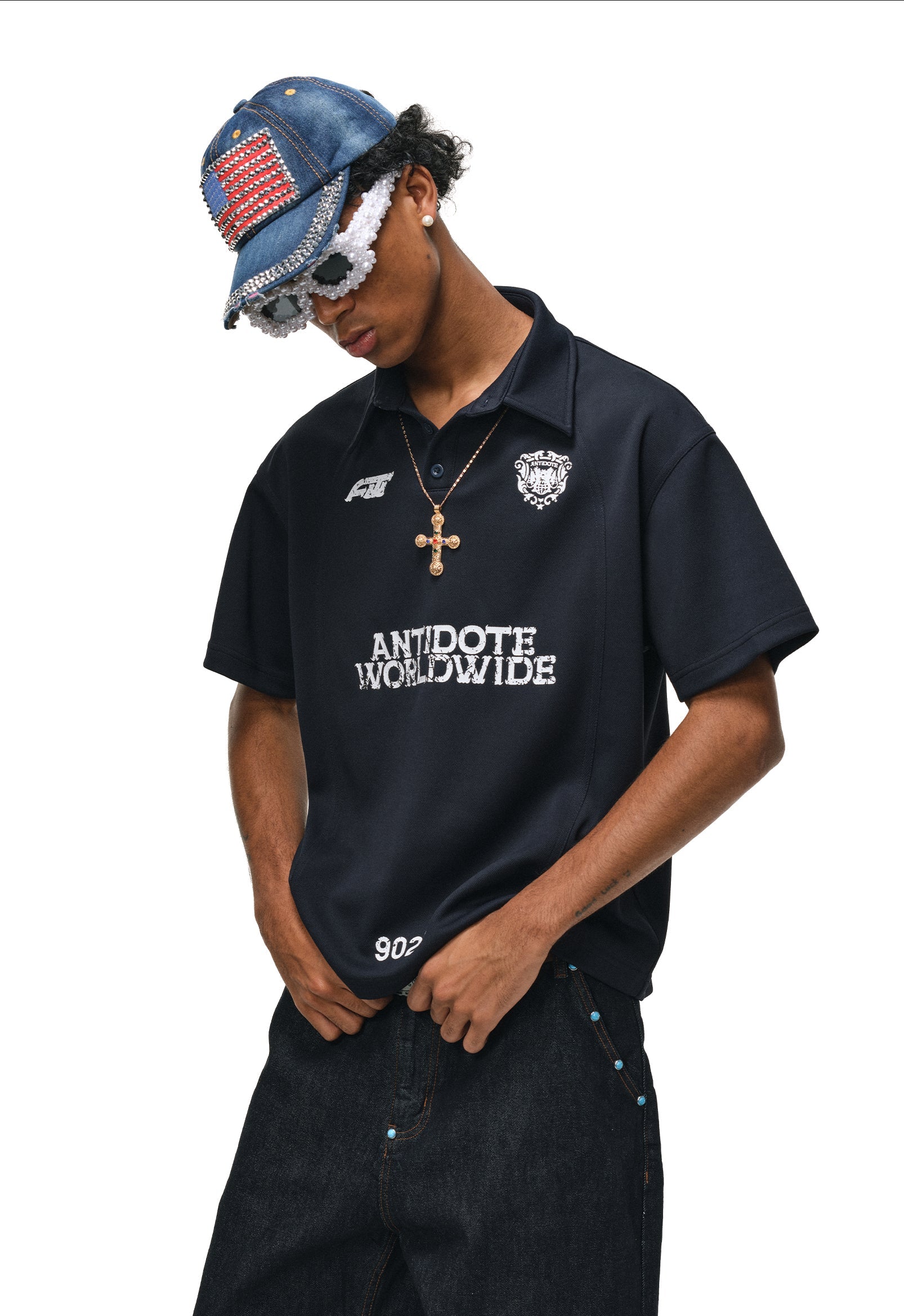 ANTIDOTE Logo & Badge Printed Polo