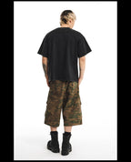 NOVACAM ACE JAM Vintage Washed Black Stitch Tee