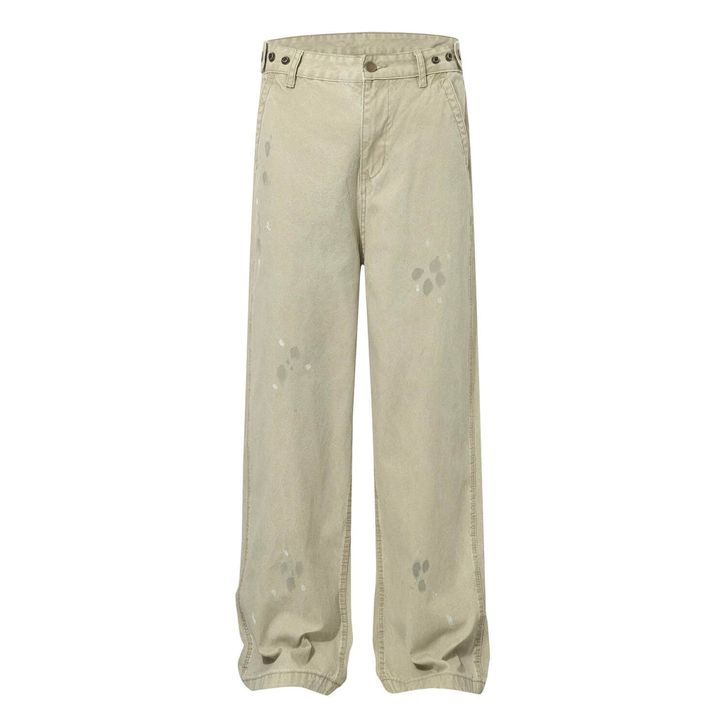 F3F Select Paint Splatter Washed Baggy Work Pants