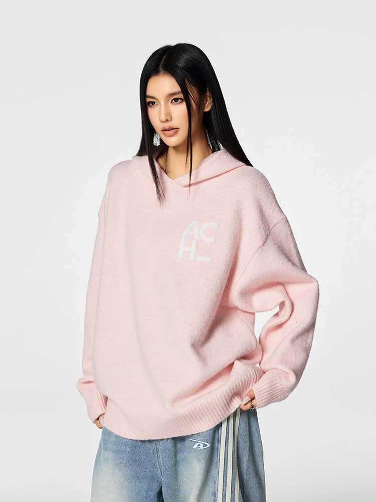 Achock Logo Knit Hoodie