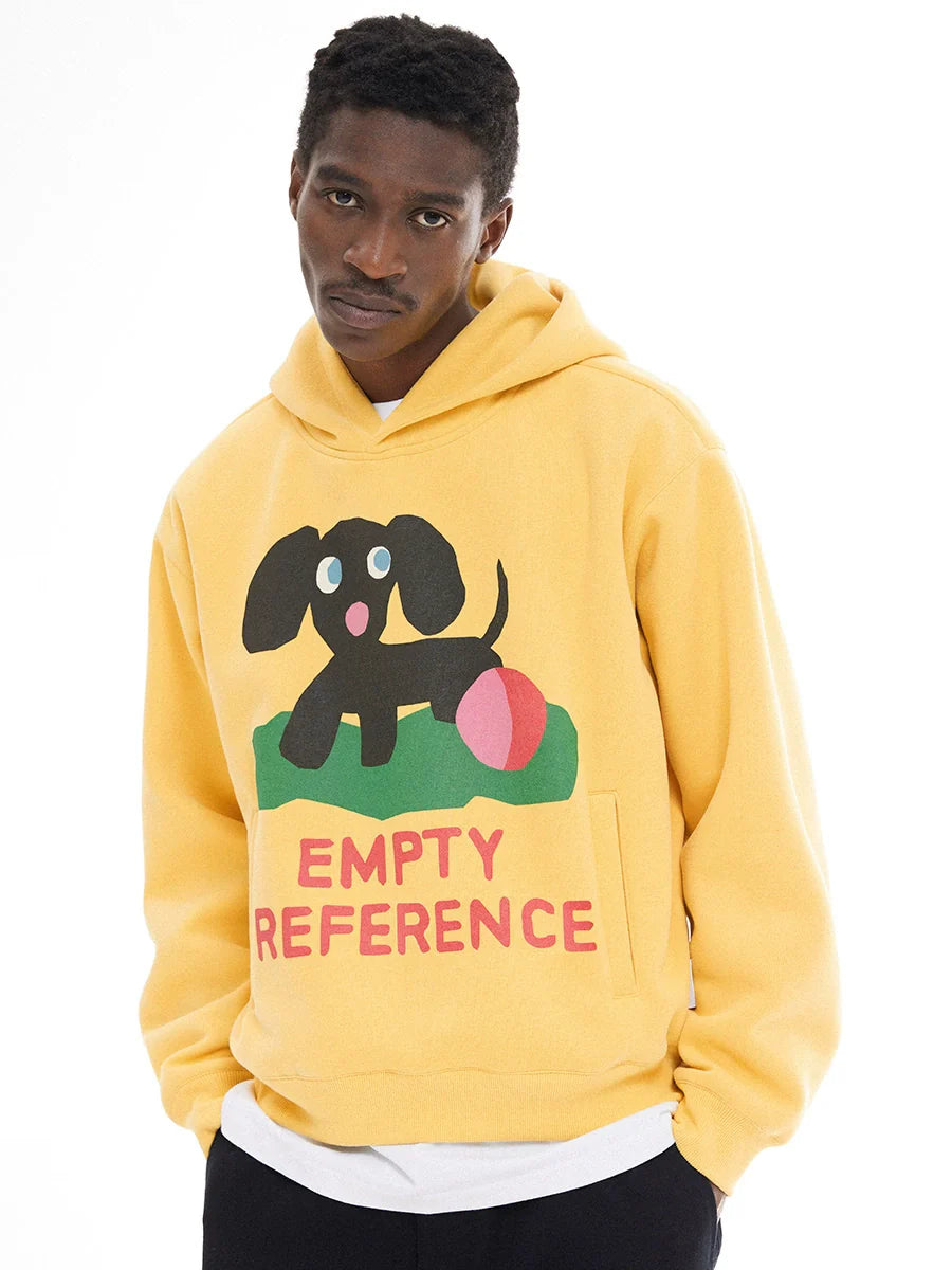 EMPTY REFERENCE Puppy Logo Print Hoodie