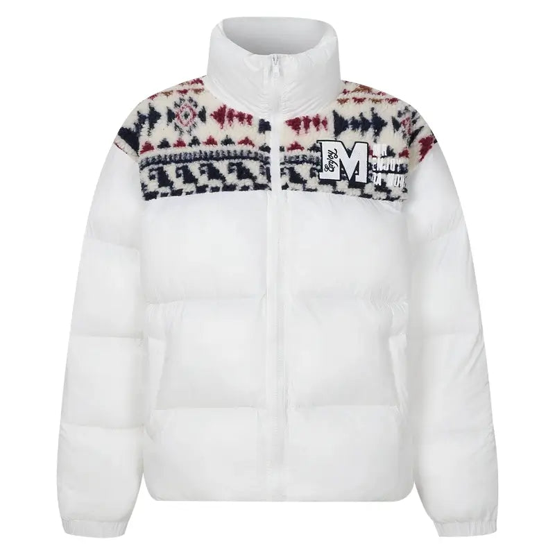 MEDM Ethnic Patchwork Puffer Jacket