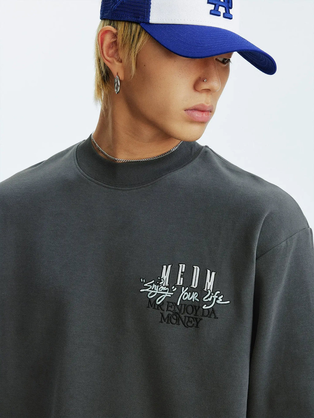 MEDM Warm Fleece Basic Long Sleeve Tee