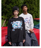 S45 3D Sequined Letter Logo Long Sleeve Tee