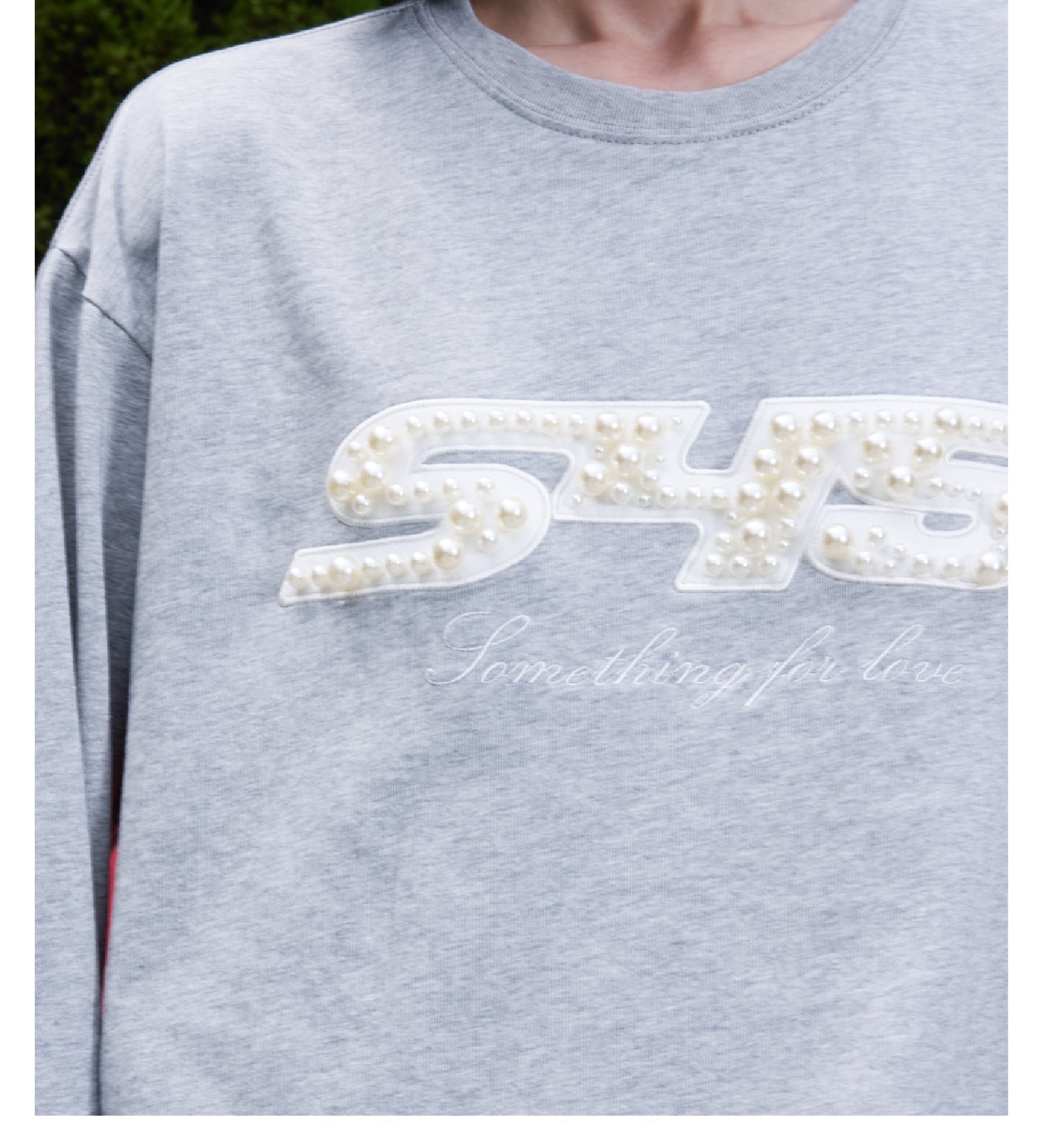 S45 Pearl Logo Patch Long Sleeve Tee
