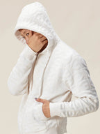 EVILKNIGHT(EK) Jacquard Logo Knit Zip Up Hoodie