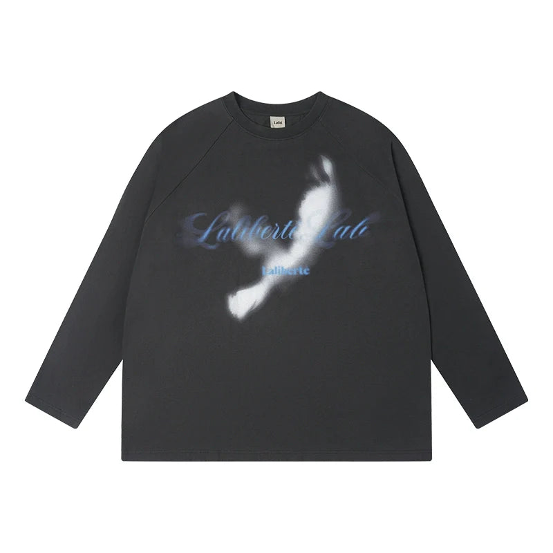 Labt Distressed Raglan Long Sleeve Tee