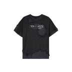 UNDERWATER Ruined Mesh Distressed Layered Tee