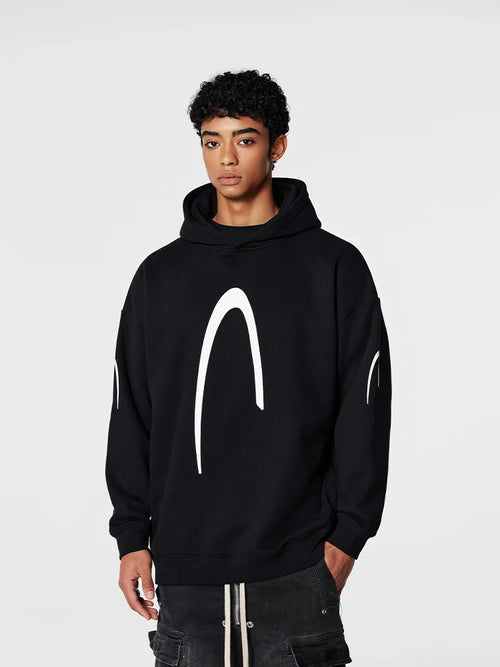 Achock Heavyweight Logo Printed Hoodie