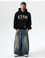 MEDM Mini Patchwork Floral Embroidered Hoodie