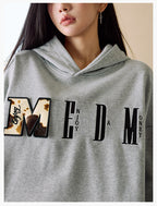 MEDM Animal Texture Logo Velcro Hoodie