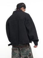 F3F Select Classic Black Washed Denim Jacket