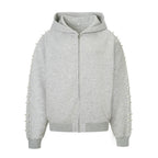 S45 Pearl Line Zip Up Hoodie