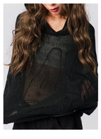 S45 Star Logo Mesh Knit Hoodie