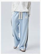 MEDM Side Stripe Four-Bar Drawstring Baggy Sweatpants