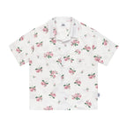 EMPTY REFERENCE Rose Floral Print Short Sleeve Shirt