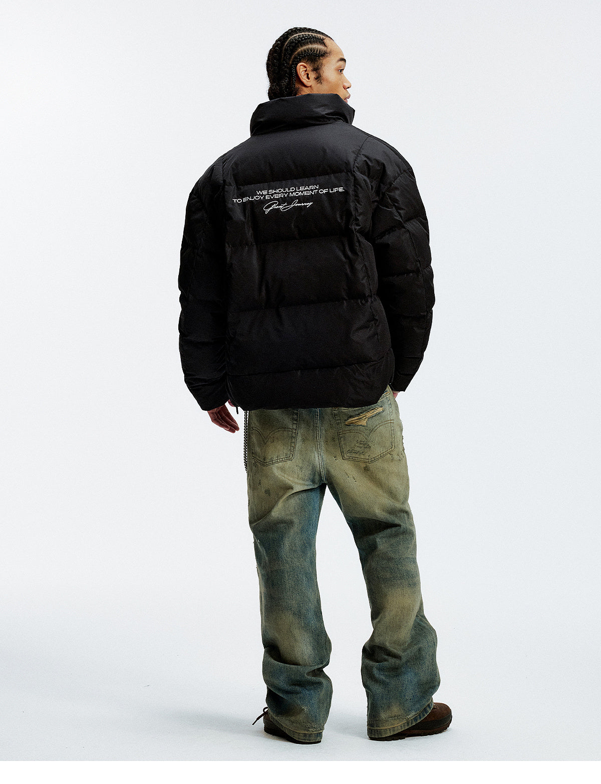 MEDM Honeycomb Pattern Down Jacket