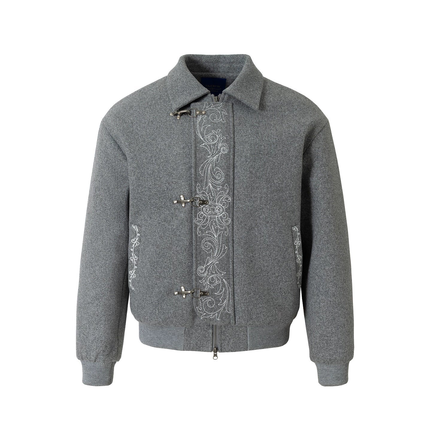 YADcrew Embroidered Quilted Jacket