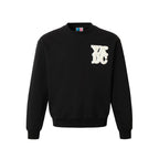 YADcrew Pearl Leather Logo Sweatshirt
