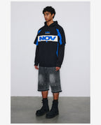 NOVACAM Soccer Jersey-Style Fake Two-Piece Hoodie