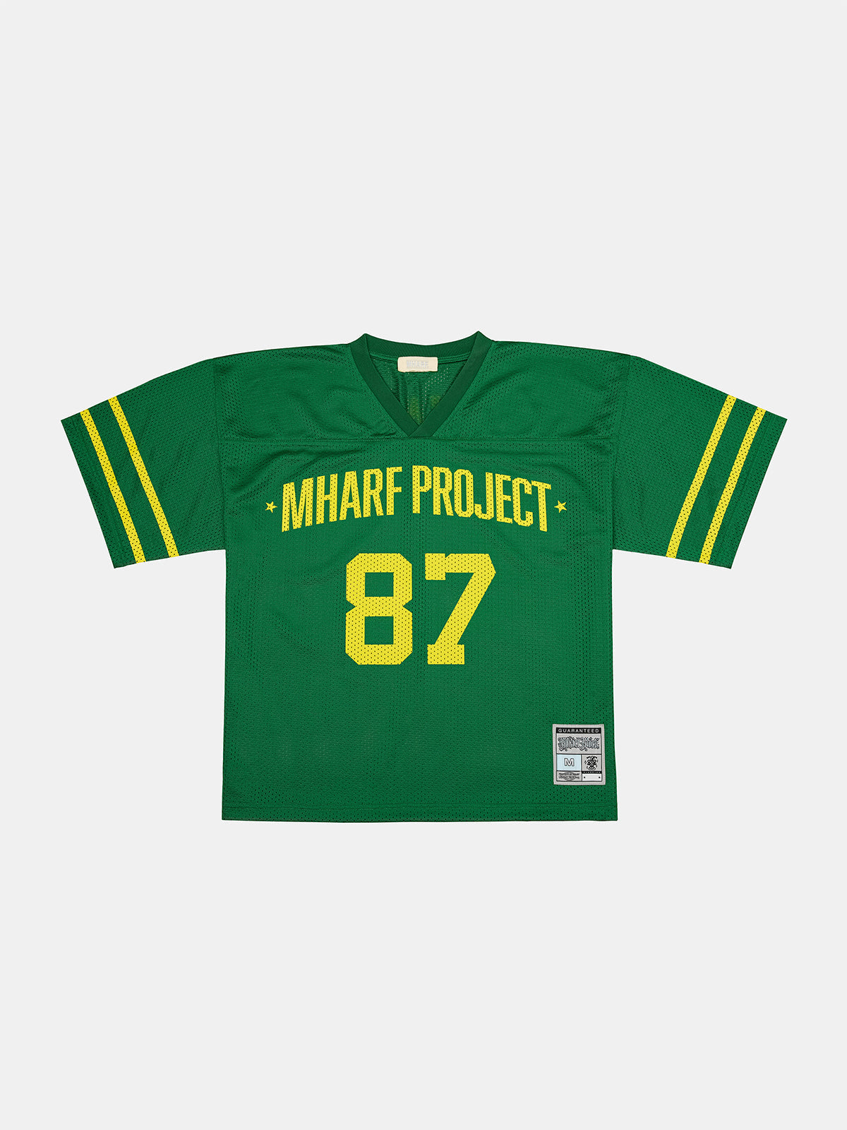MHARF Green 87 Printed Bar Stripe Hockey Jersey