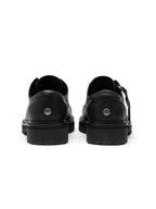 YADcrew Washed Horsehide Leather Platform Dress Shoes