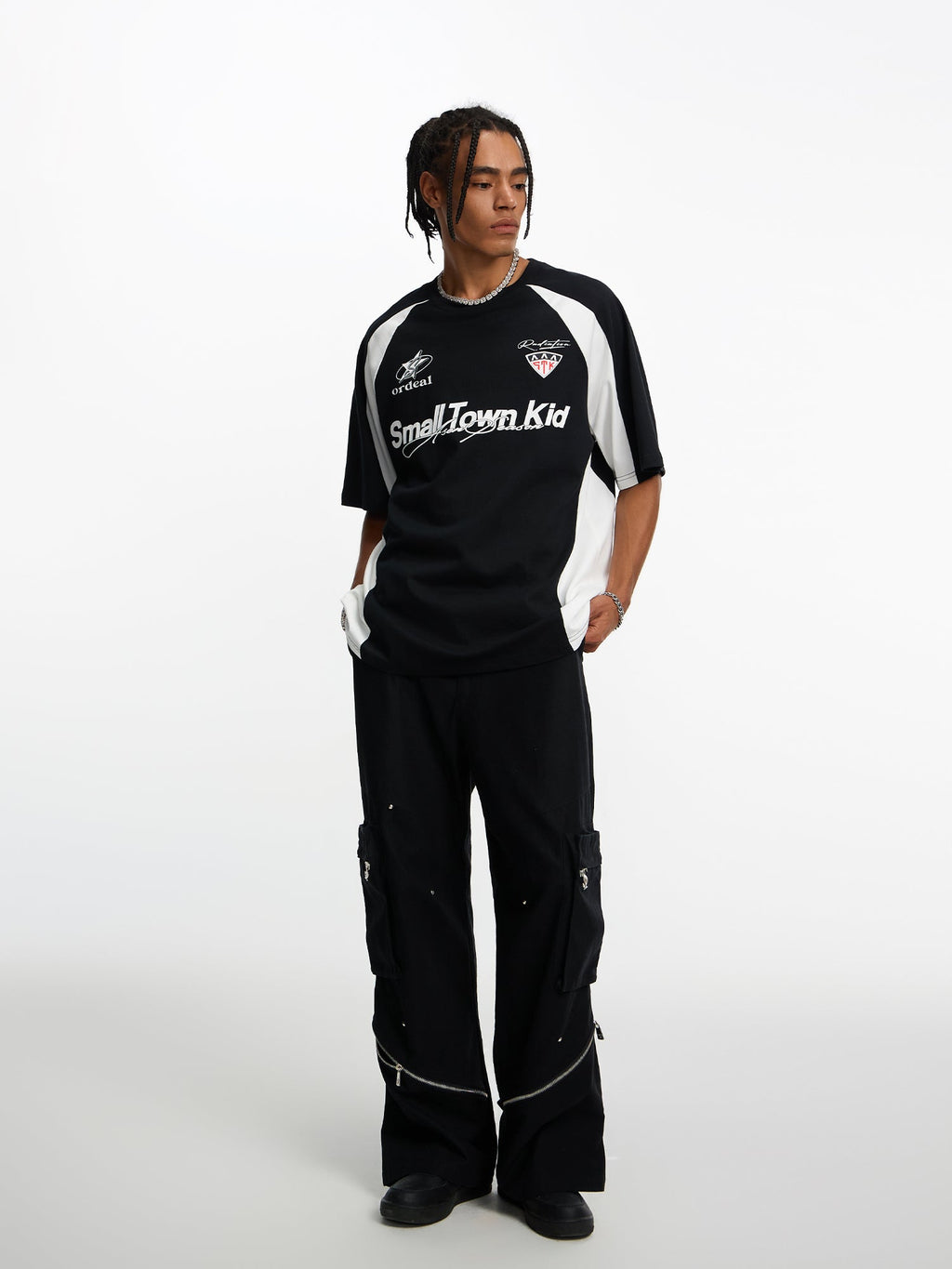 STK SmallTownKid Patchwork Racing Screen Printed Soccer Jersey