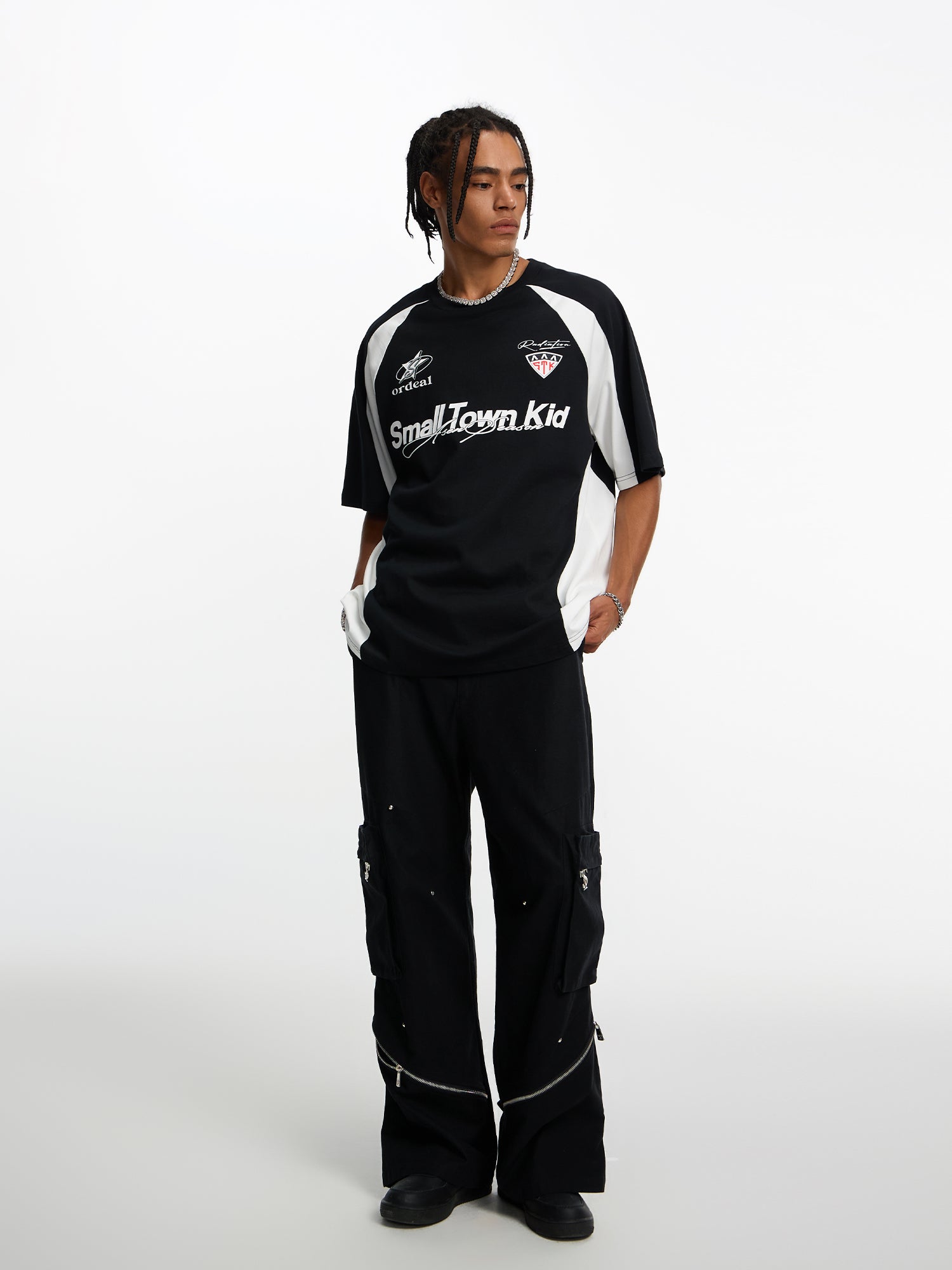 STK SmallTownKid Patchwork Racing Screen Printed Soccer Jersey