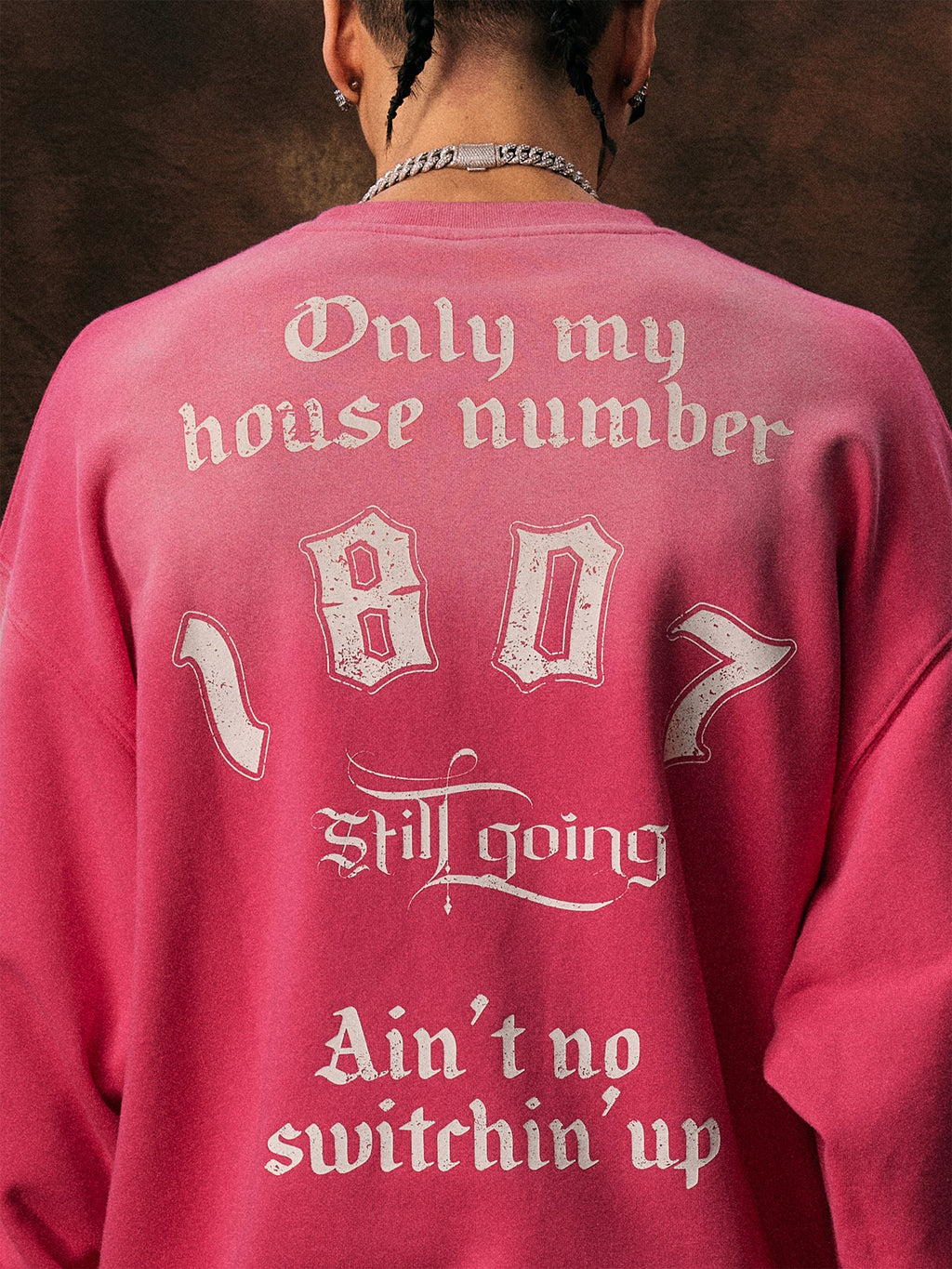 1807 Printed Gradient Vintage Sweatshirt