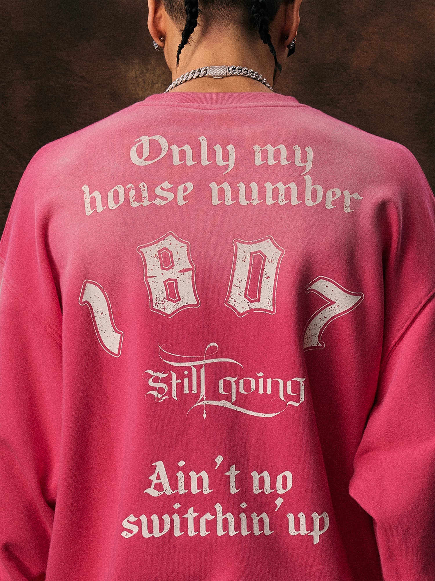 1807 Printed Gradient Vintage Sweatshirt