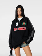 Achock Uniform Designed Half-Zip Sweatshirt