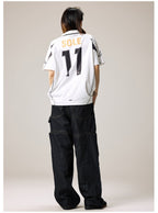 Remedy Emoalone Print Inspired Soccer Jersey Polo Shirt