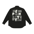 EMPTY REFERENCE Printed Font Long Sleeve Shirt