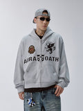 F2CE Embroidery Patch Zip Up Hoodie