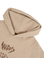 1807 Multi Logo Printed Washed Hoodie