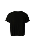 KARMANISTIC Glitter Logo Print Loose Fit Tee