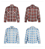 Small Town Kid Cross Logo Original Plaid Full-Print Long Sleeve Shirt