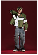 Remedy 3D Embroidered Striped Long Sleeve Shirt