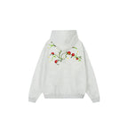 Achock Logo Floral Embroidered Hoodie