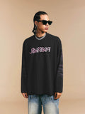 1807 ROLLTHEDICE Vintage Printed Whisker Effect Long Sleeve Tee