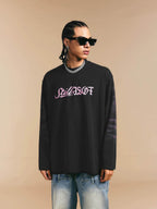 1807 ROLLTHEDICE Vintage Printed Whisker Effect Long Sleeve Tee