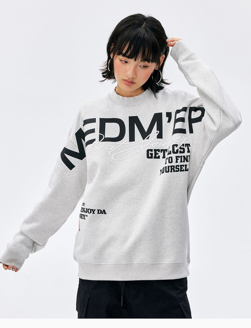 MEDM Big Logo Print Sweatshirt