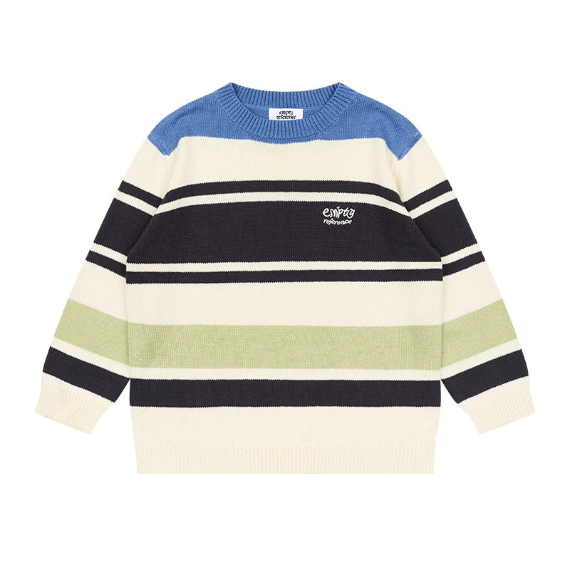 EMPTY REFERENCE Stripes Multi Color Knit Sweater