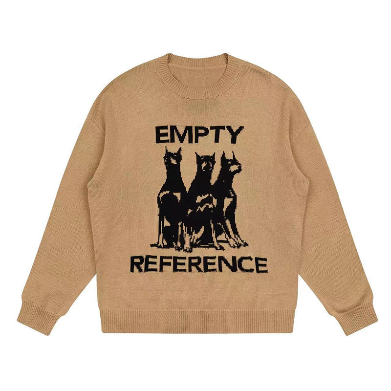 EMPTY REFERENCE Doberman Knit Sweater