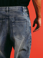 1807 Racing Structured Washed Baggy Jeans