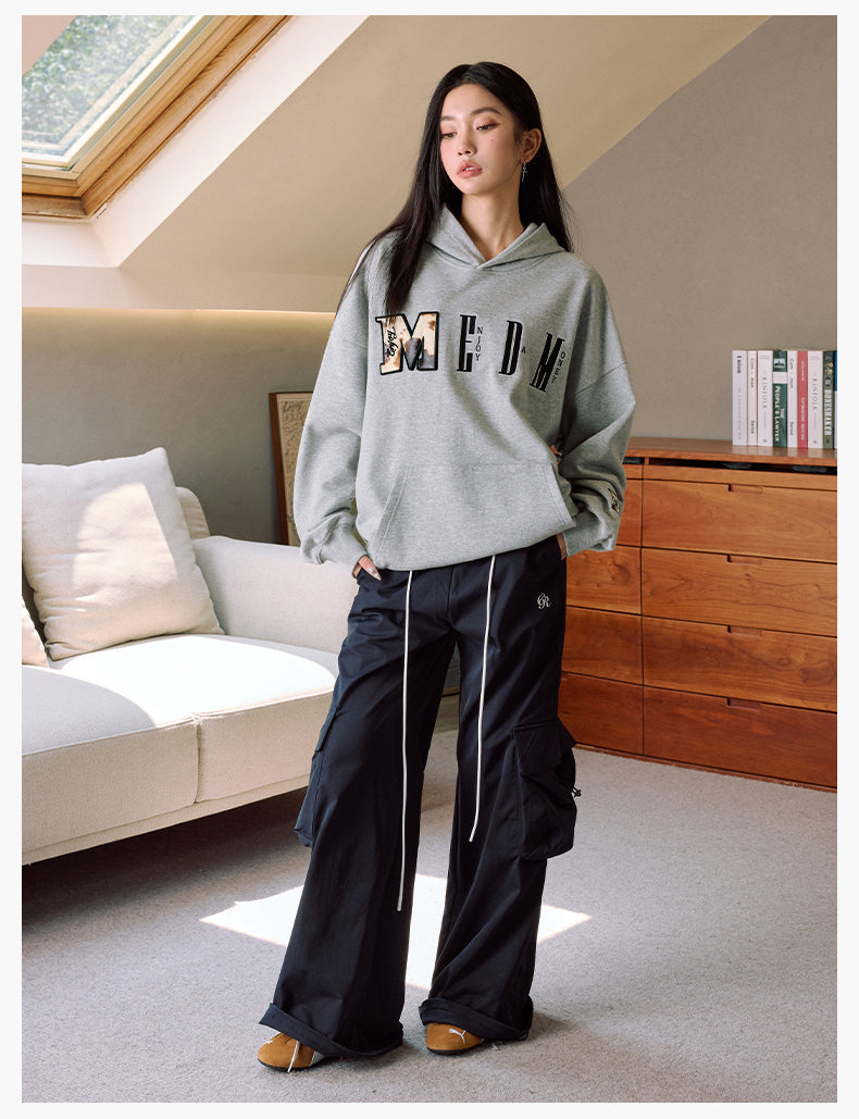 MEDM Animal Texture Logo Velcro Hoodie
