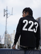 TGFCLUB 223 Patch Embroidered Slim Fit Long Sleeve Polo