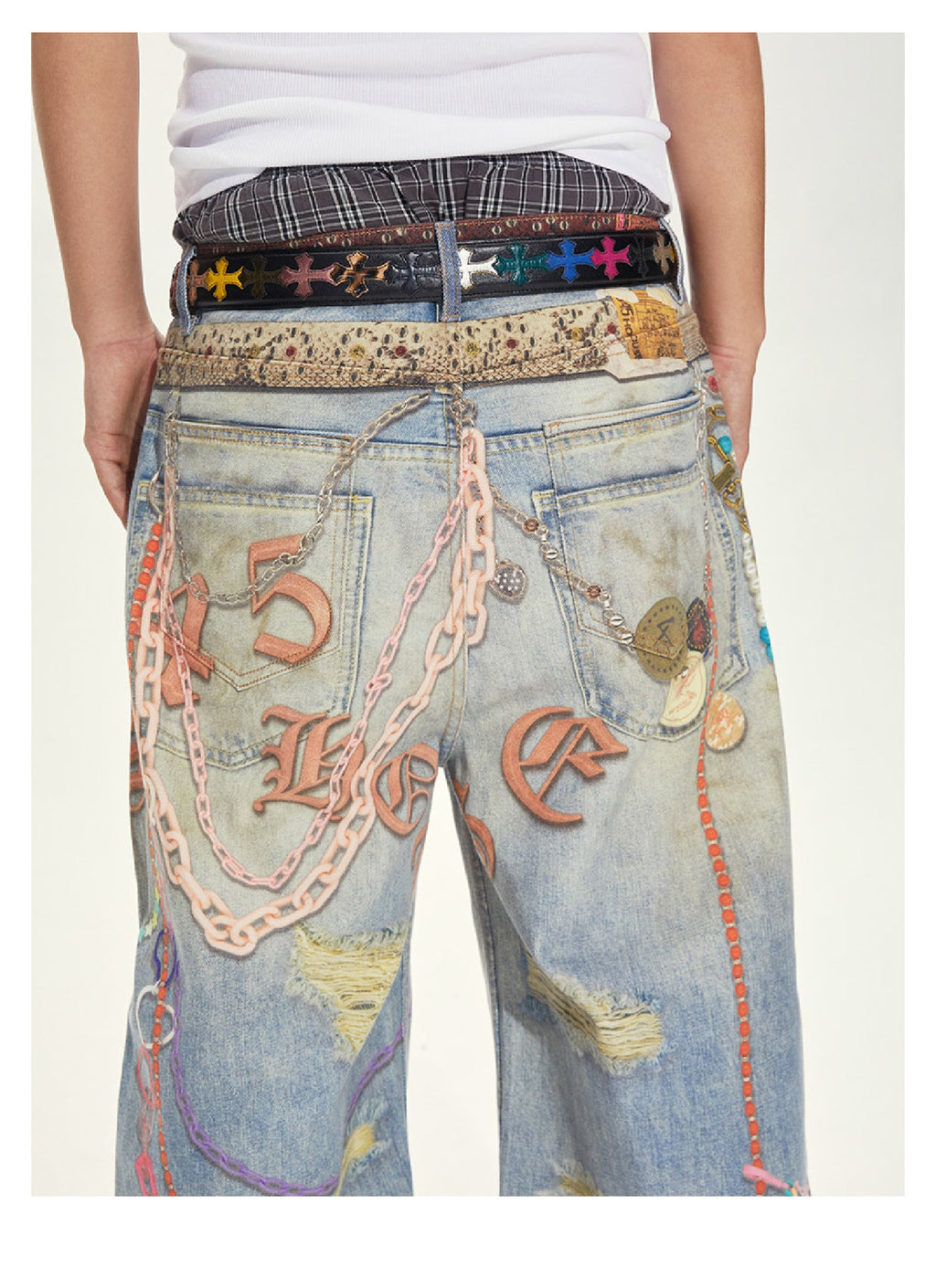 S45 3D Printed Baggy Jeans