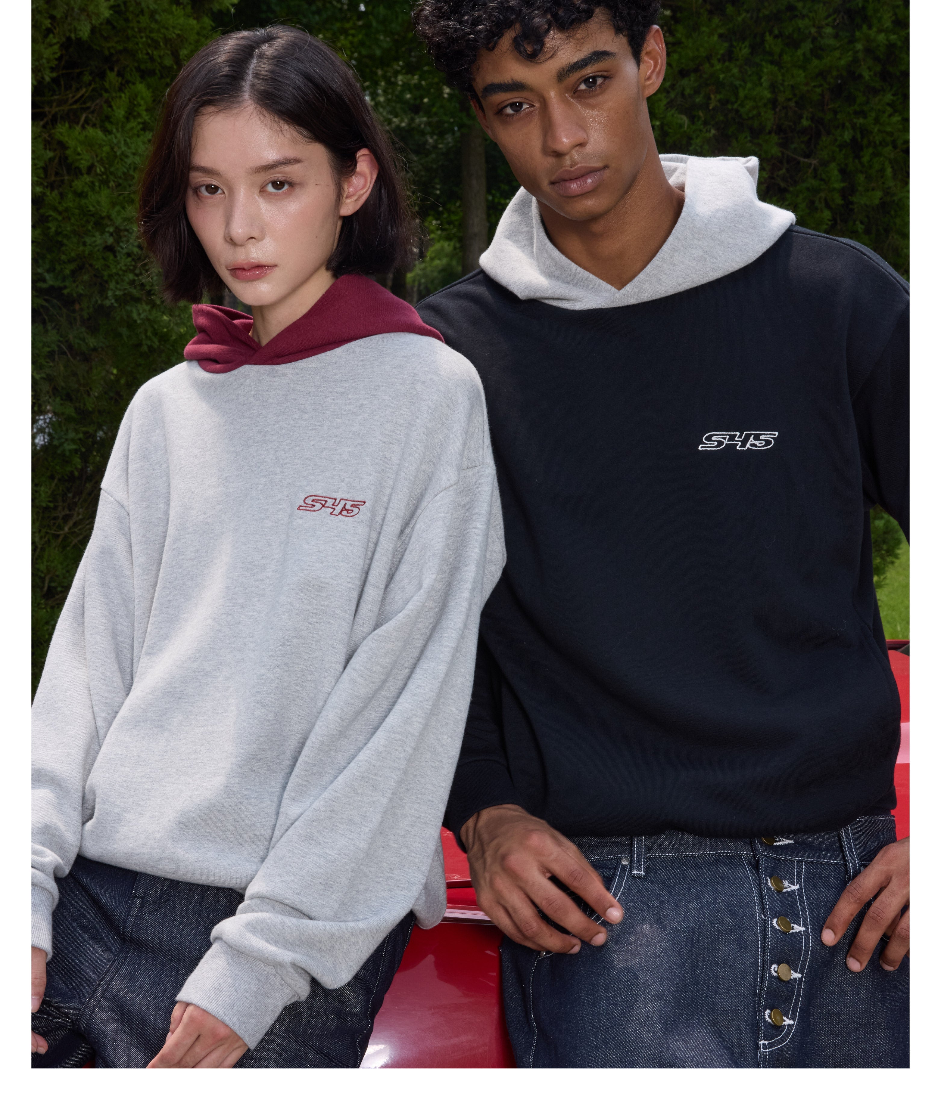 S45 Colorblock Logo Hoodie
