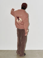 LIBERAFIT Cowboy Star Jacquard Zip Up Cowichan Cardigan
